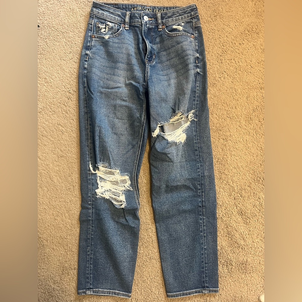 American Eagle Outfitters Blue Straight Leg Jeans